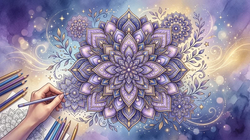 Colorear mandalas antiestrés: 5 beneficios para calmar la mente