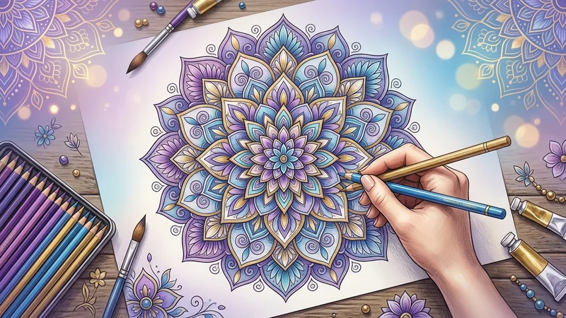 Cómo colorear un mandala: guía completa para principiantes