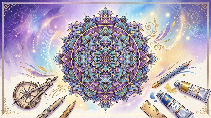 Apprendre à dessiner son mandala guide facile étape par étape