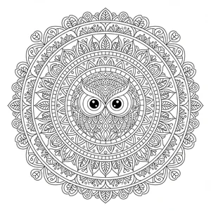 Mandala Hibou