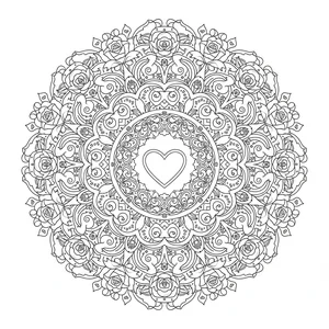 Mandala Saint-Valentin