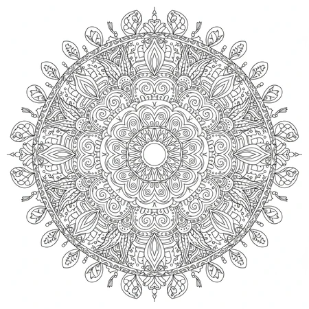 Mandala Art Nouveau #10