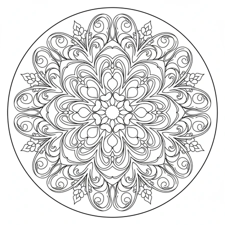 Mandala Art Nouveau #25