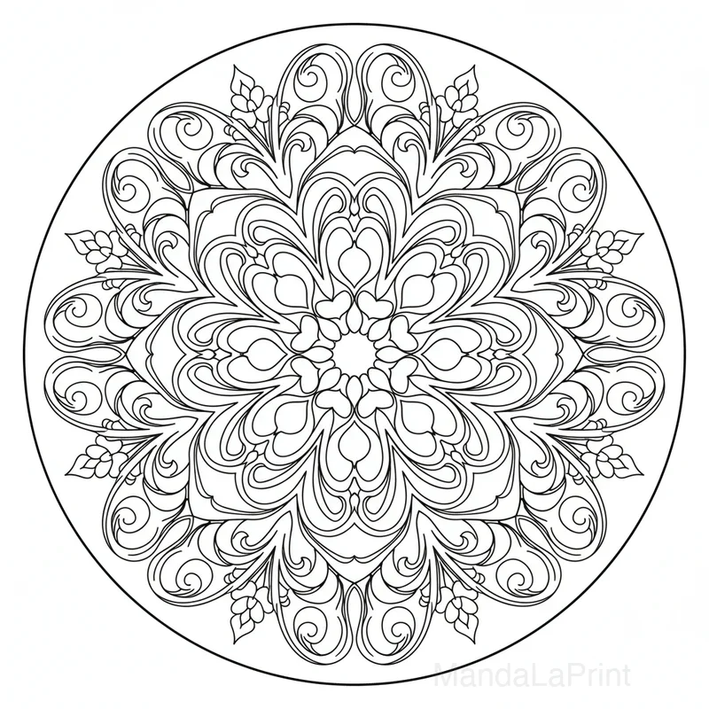 Mandala Abstrait Mandala Ausmalbild #25