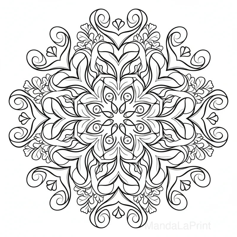 Artistique Abstrait Mandala #9