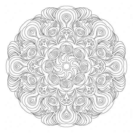 Mandala Art Nouveau #13
