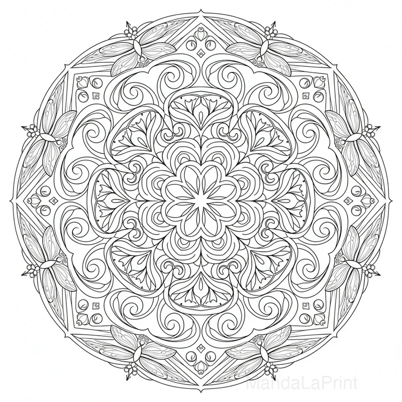 Zentangle Mandala Coloriage #1
