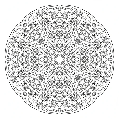 Mandala Art Nouveau #18