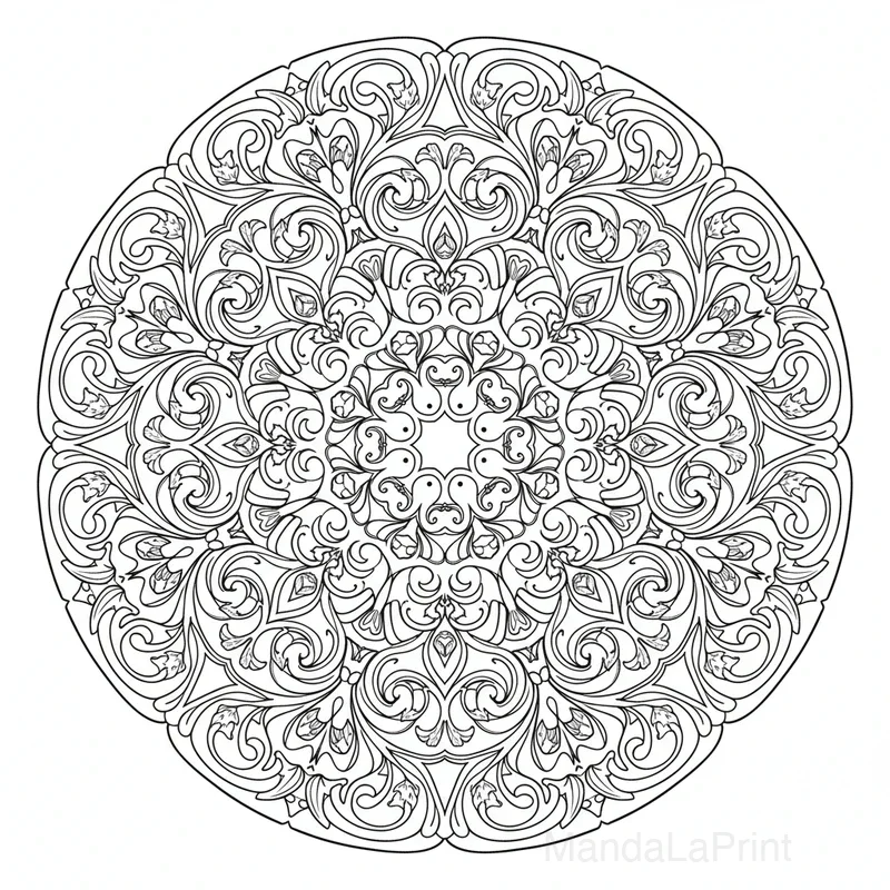 Mandala Art Nouveau #18