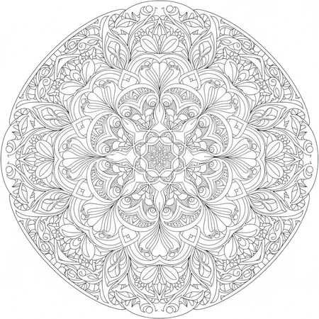 Mandala Art Nouveau #20