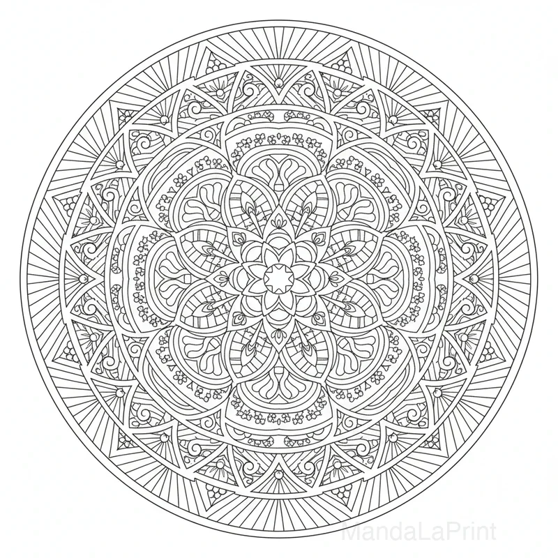 Art Nouveau Mandala #12