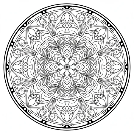 Art Nouveau Mandala #30