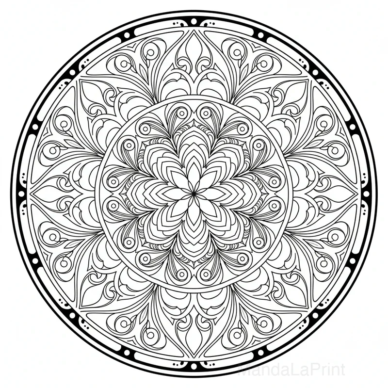 Mandala Abstrait Mandala Ausmalbild #30
