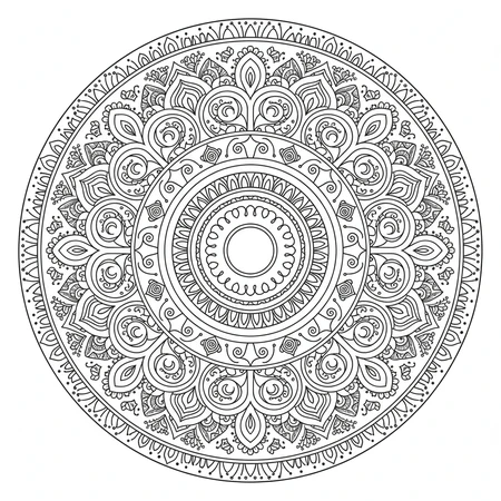 Mandala Art Nouveau #4