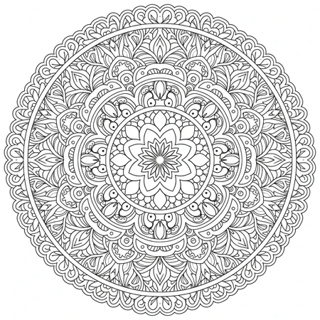 Mandala Art Nouveau #3