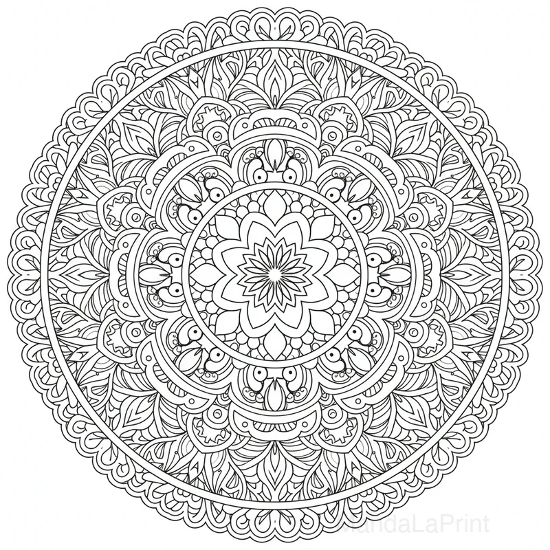 Artistico Astratto Mandala #3