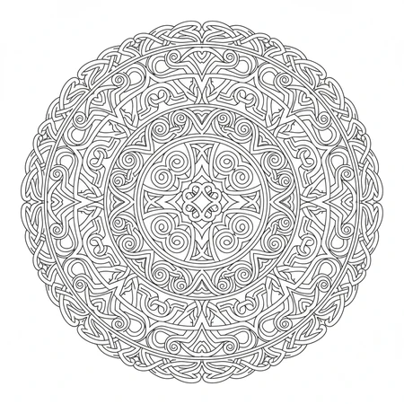 Mandala Abstrait Artistique #5