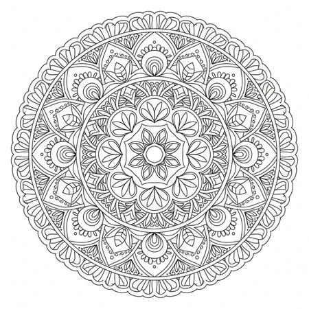 Mandala Créatif Unique #12