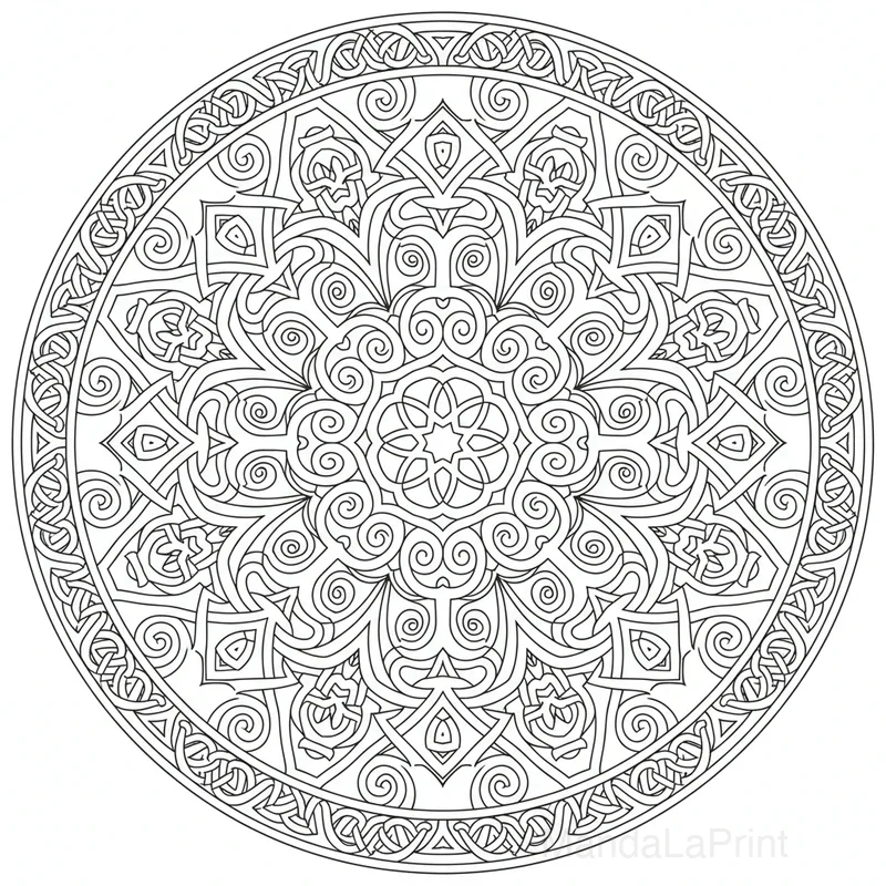 Mandala Abstrait Artistique #15