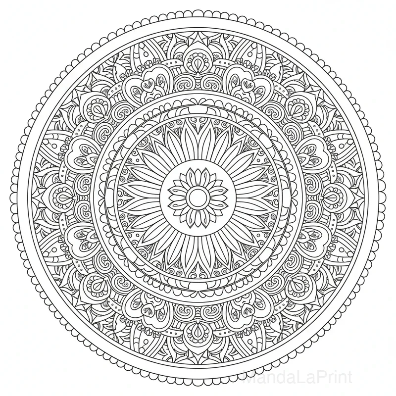 Artistique Abstrait Mandala #1