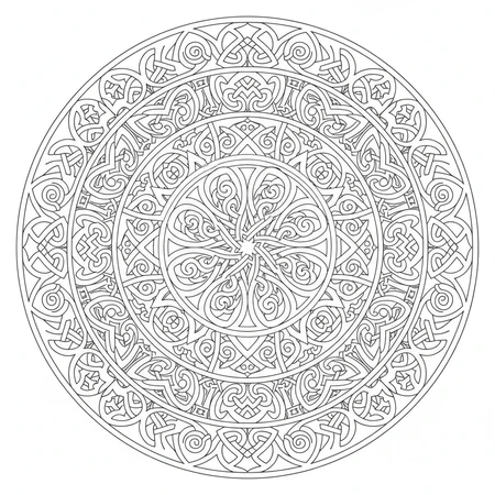 Mandala Noeud Celtique #24