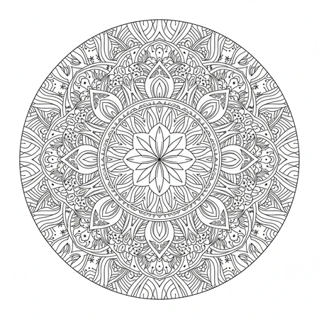 Art Nouveau Mandala #6