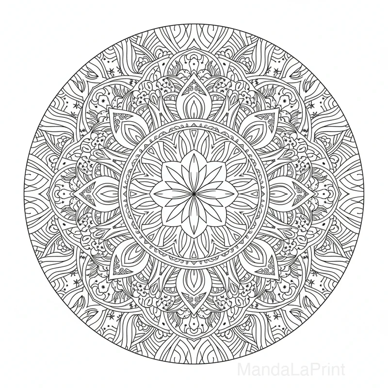 Arte Nouveau Mandala #6