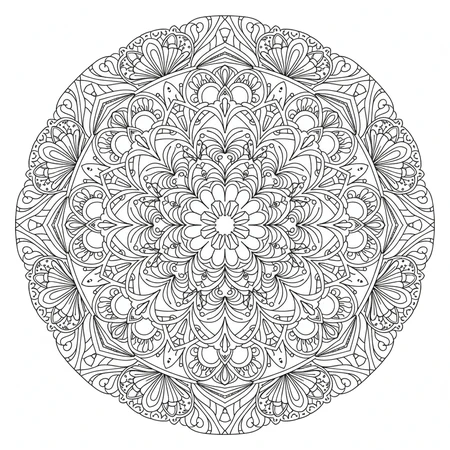Mandala Zentangle #27
