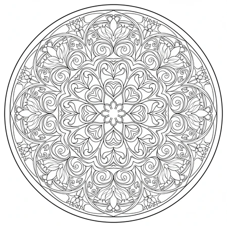 Mandala Art Nouveau #23