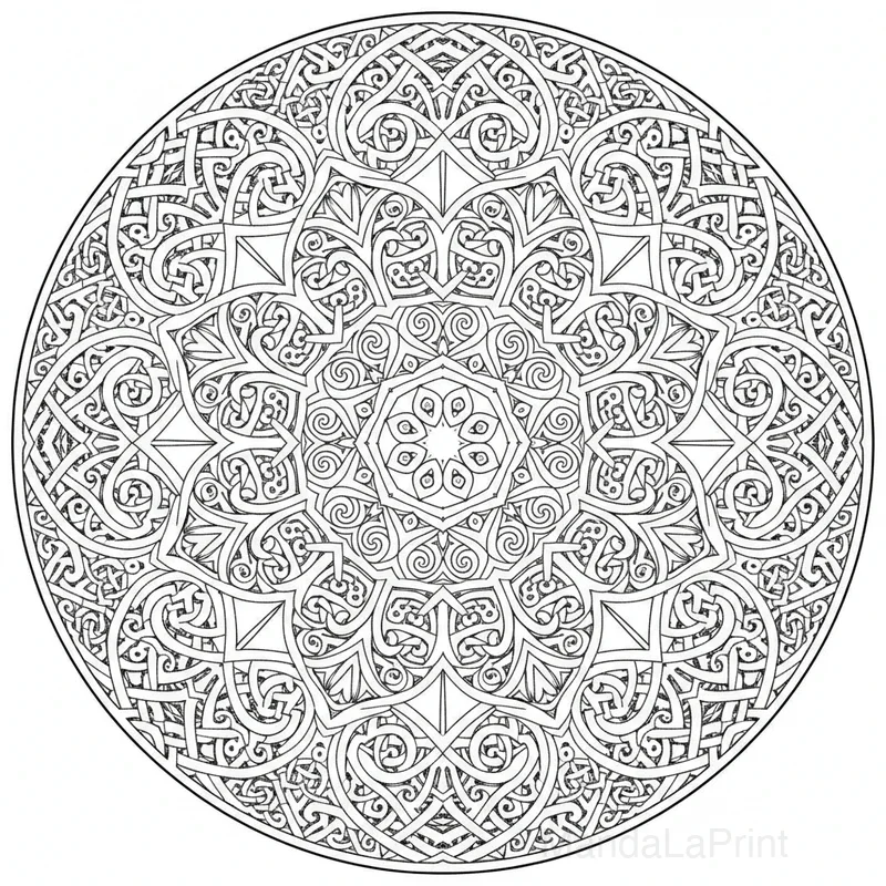 Celtic Knot Mandala #26