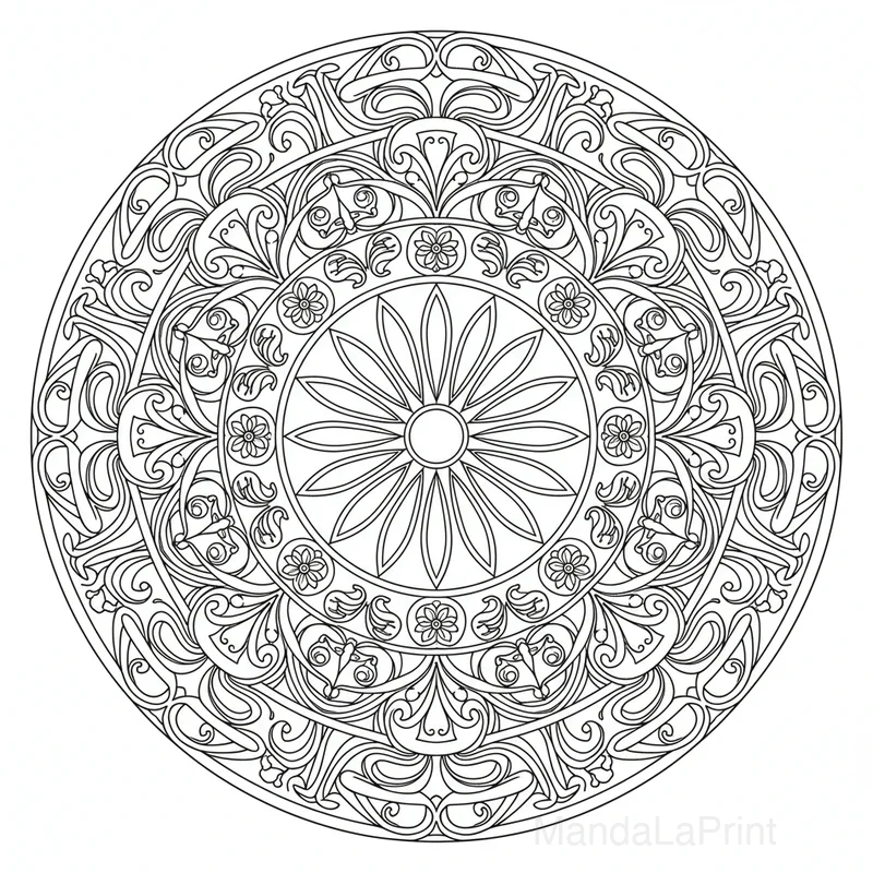 Arte Nouveau Mandala #19
