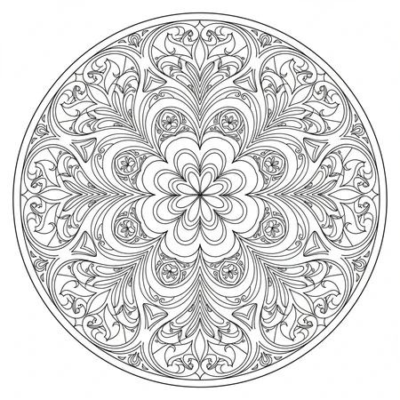 Mandala Art Nouveau #16