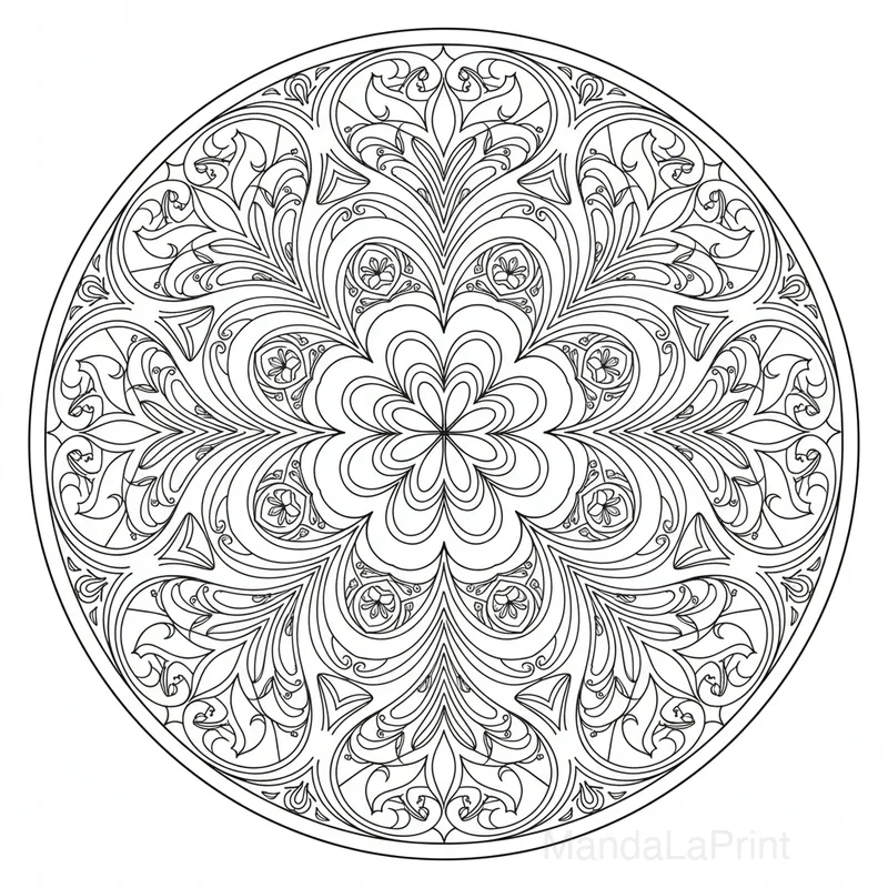 Mandala Art Nouveau #16