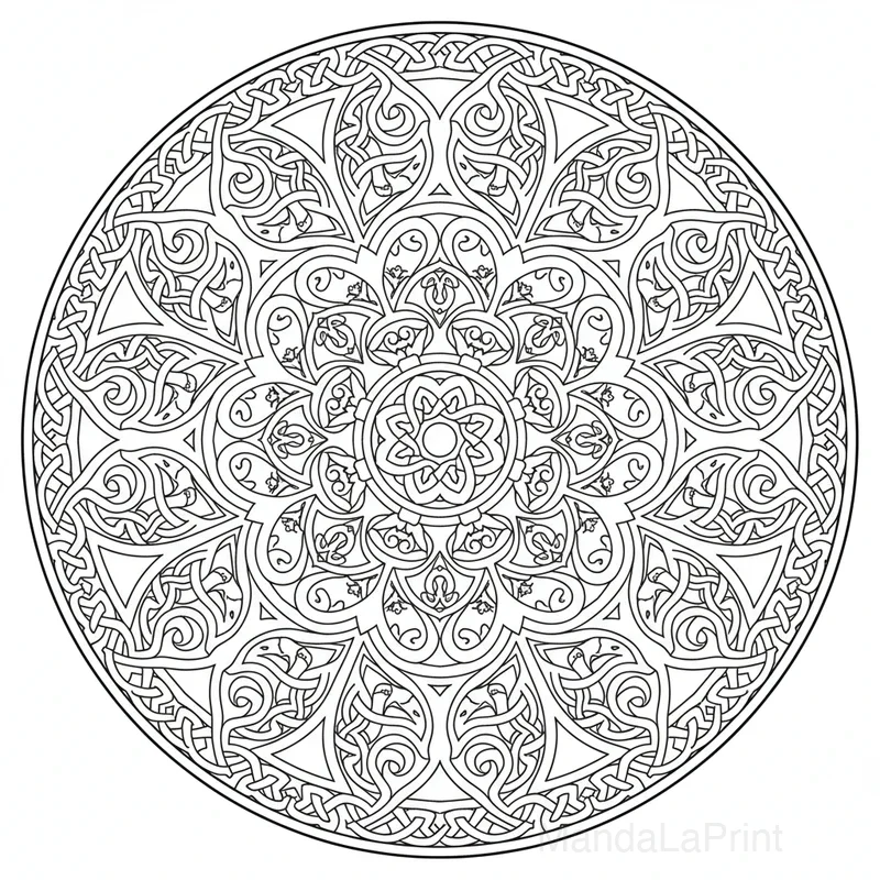 Mandala Créatif Unique #14