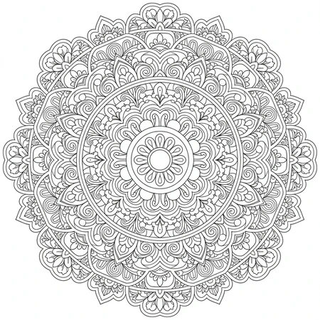 Artistique Abstrait Mandala #5