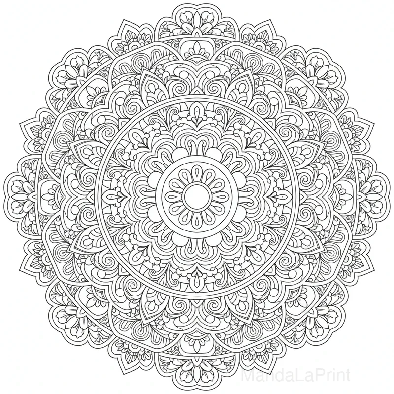 Artistique Abstrait Mandala #5