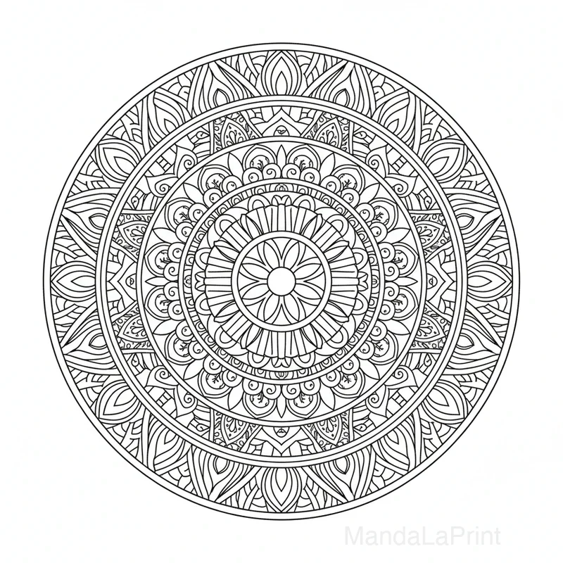 Artístico Abstracto Mandala #8