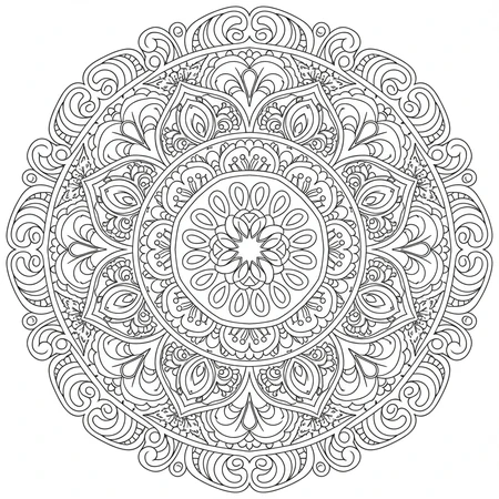 Mandala Paisley Orné #17