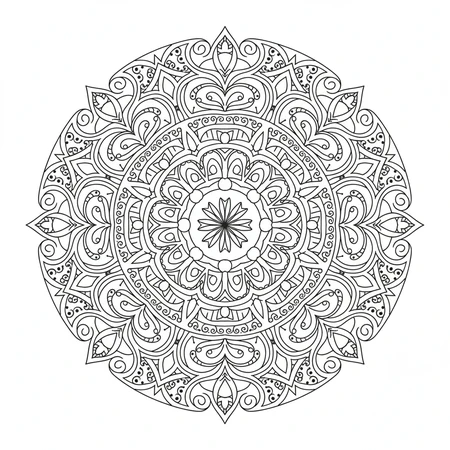 Mandala Zentangle #22