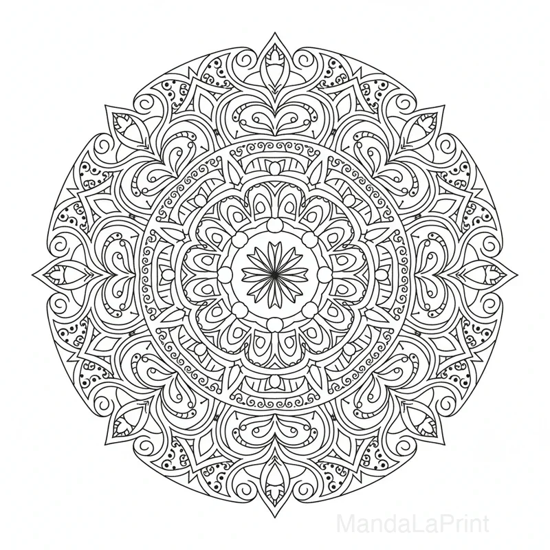 Zentangle Mandala #22