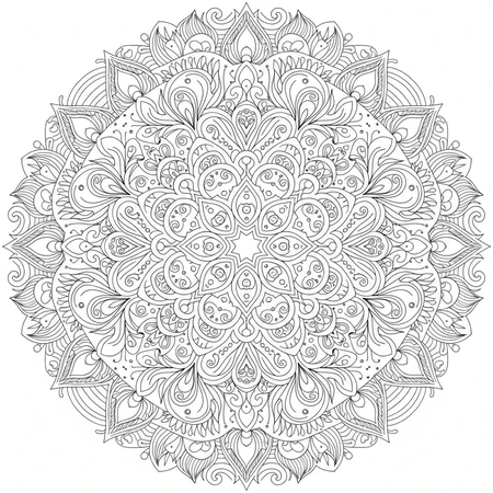 Mandala Plume de Paon #34