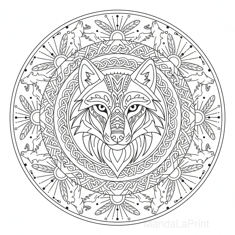 Sauvage Animaux Mandala #10