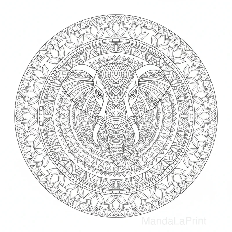 Élégant Papillon Mandala #3