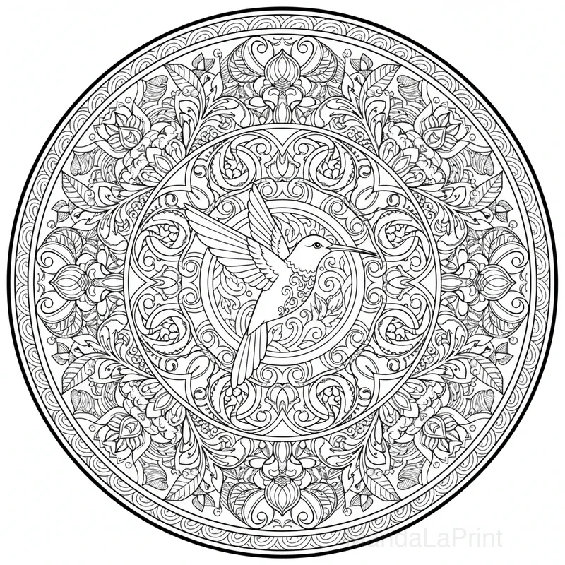 Tribal Loup Mandala #11