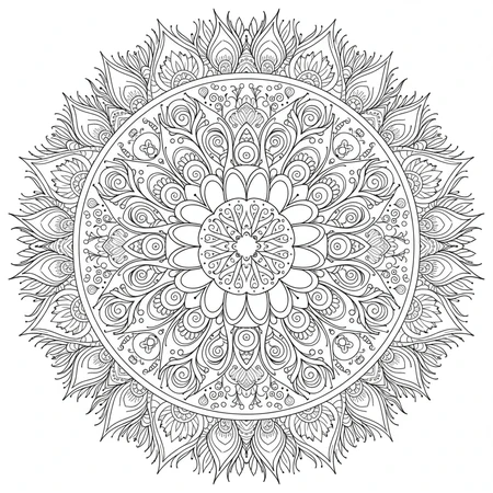 Mandala Lion Majestueux #4