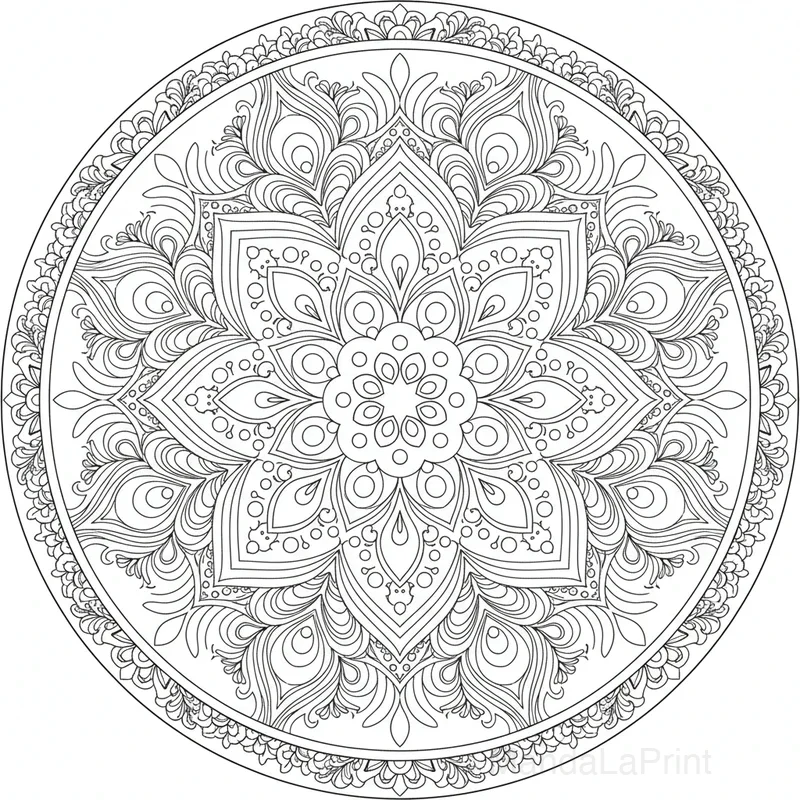 Mandala Mandala Animaux da Colorare #28