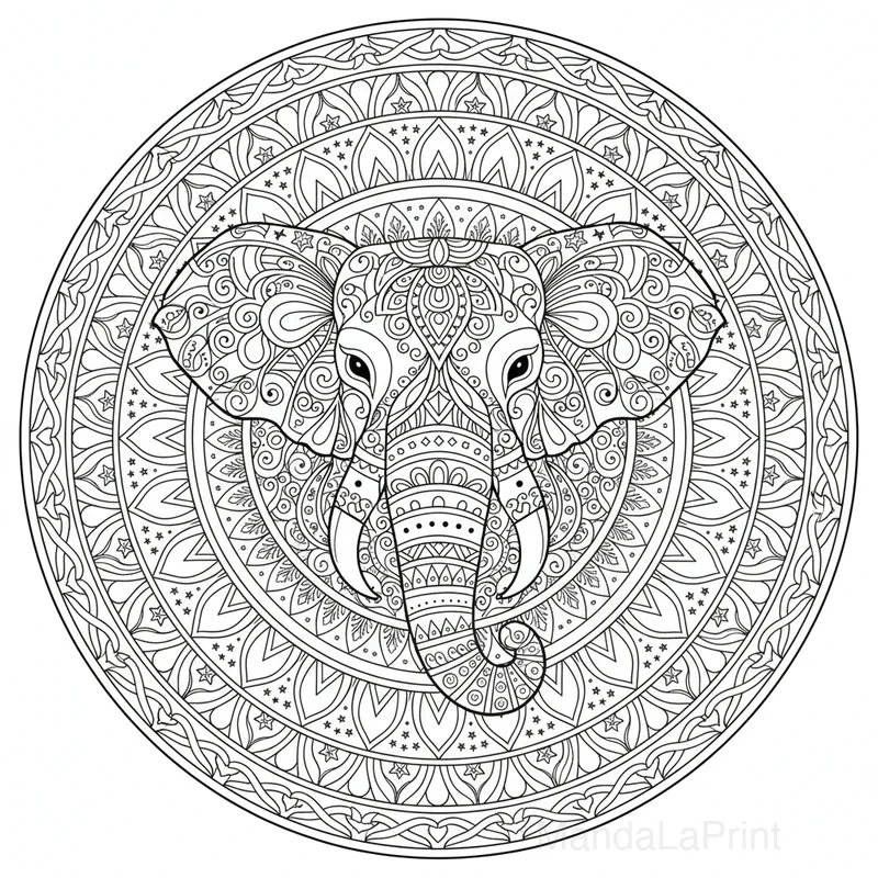 Gufo Mandala Colorare #24