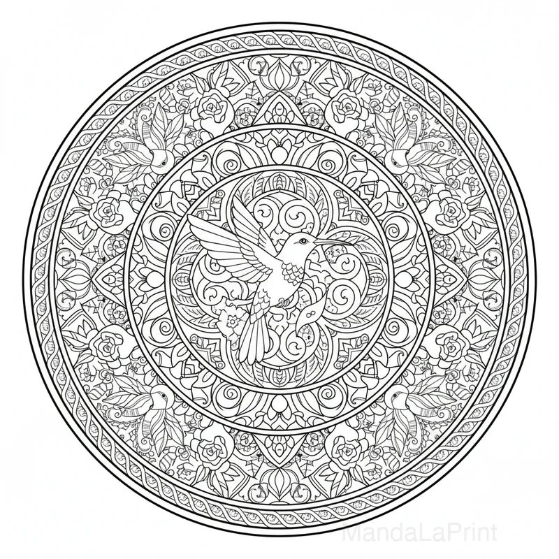 Mandala Mandala Animaux da Colorare #36