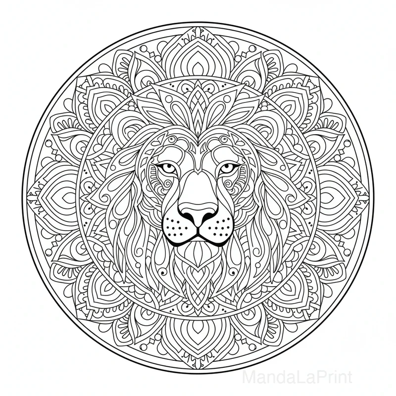 Hibou Mandala Coloriage #13