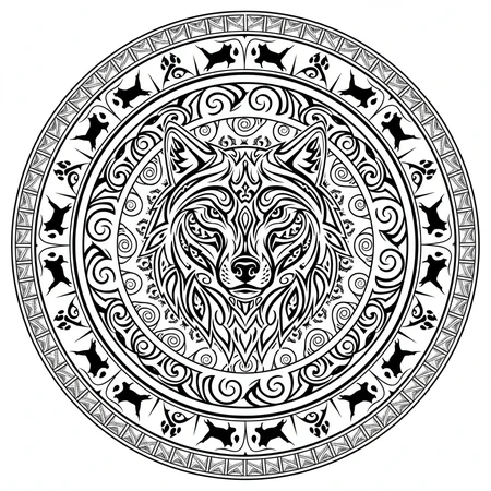 Coloriage Mandala Hibou #17